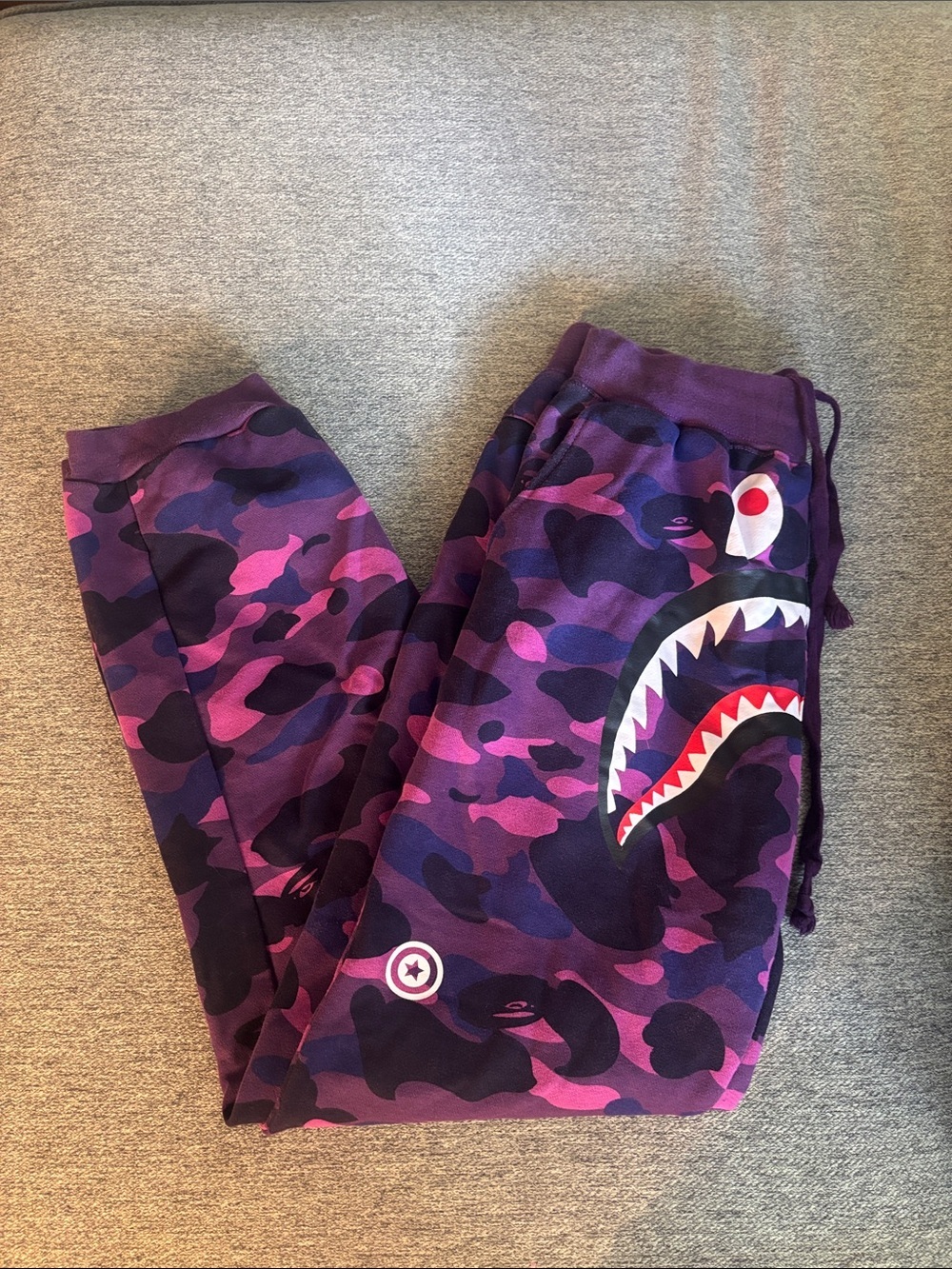 A Bathing Ape Colour Camo Shark Sweatpants